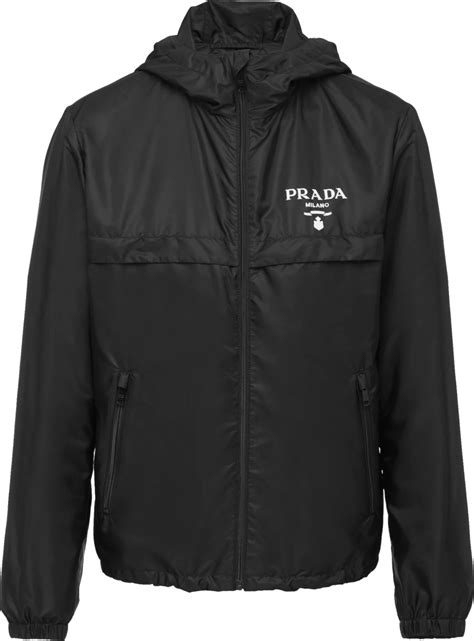 prada nylon windbreaker jacket|farfetch prada jacket.